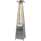 Calefator Exterior Piramide Calenton Gas Lp Acero Inox 2 2 M Cor Prata