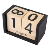 Calendario Cubo Madeira Decoracao De Mesa Cenario Versatil