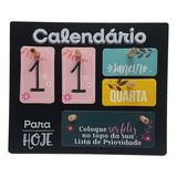 Calendario Mesa Permanente Madeira