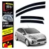 Calha Chuva Acrílica Inteiriça Fume Ford New Fiesta Hatch 4p