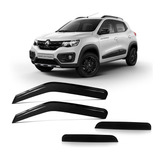 Calha De Chuva Defletor Renault Kwid 2017 A 2024 4 Portas Jg