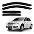 Calha De Chuva Fiat Stilo 2006 2007 04 Pçs Fumê Preto