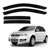 Calha De Chuva Fiat Stilo 2009 2010 04 Pçs Fumê Preto