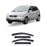 Calha De Chuva Polo Hatch 2003 2004 2005 Defletor 4p Jogo 