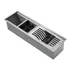 Calha Gourmet C  Escorredor 60x19 Aço Inox Escovado   Gnx