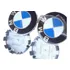 Calotas 4 Pçs Roda Bmw 68mm X1 320i 325i X5 X6 328i Azul