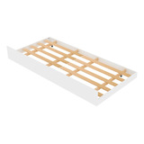 Cama Auxiliar Solteiro Branco