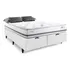 Cama Baú King Herval Leeds  Molas Maxspring  76x193x203cm