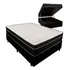 Cama Box Baú Casal 138 + Colchão Paris Molas Ensacadas 26cm Cor Preto