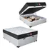 Cama Box Baú Casal + Colchão Semi Ortopédico Extra Firme D33 Cor Branco