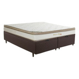 Cama Box Baú Queen Herval Pallace Bambu Molas Ensacadas