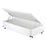 Cama Box Baú Solteiro Corano - 078x188 - Branco