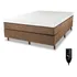 Cama Box   Colchão Massageador Magnético Bio Quântica King Cor Marrom