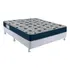 Cama Box E Colchão Iso 60 D28 Viúva(128x188)-ortobom Cor Azul-marinho