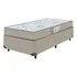 Cama Box Solteiro   Colchão D33 One Face   Suede Bege