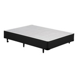 Cama Box Solteiro Corano Preto - 078x188 Solteiro Antigo