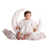 Cama Circular Arco Lua Tapeçada Foto Props Newborn 1