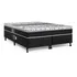 Cama+ Colchão Castor King Size Bonnel Class One Face 180x200 Cor Preto