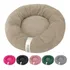 Cama De Gato Caminha Nuvem Ninho Pet Soft Redonda 50x50cm Cor Bege