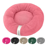 Cama De Gato Caminha Nuvem Ninho Pet Soft Redonda 50x50cm Cor Chiclete