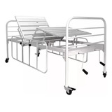 Cama Hospitalar 2 Mov Manual Colchão Frete Grátis