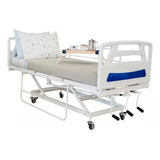 Cama Hospitalar 3 Movimentos Manual Idosos Cor Branco