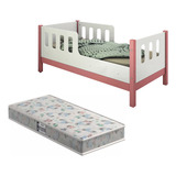 Cama Infantil Encanto Em Mdf Proteção Com Colchão
