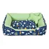 Cama Para Cachorro Grande 70x55 Safari Marinho Com Verde