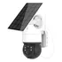Câmera 1080p Ptz Security Filmadora Solar Hd Wifi 360 Cor Branco