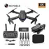 Câmera 4k Mini Drone E99 Pro Professional Com 2 Baterias Cor Preto