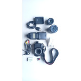 Camera Canon T3i + Flash + Lente 50mm + Mochila - Revisada