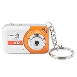 Câmera Com Chaveiro De Bolso - Tamanho Ultra Mini 58g Com Detecção De Movimento, Vídeo Hd E Suporte Multifuncional Para Avi (laranja)
