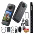 Câmera De Ação Insta360 X4 Kit + Suporte Motocicleta Guidão