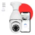 Câmera De Segurança Lâmpada Ip Wifi Com Visão Noturna Interna Externa App Yoosee Espiã 360º Mega Digital Eletronicos