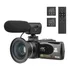 Câmera De Vídeo Digital Wifi 4k 56mp 18x Zoom Visão Noturna