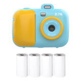 Câmera Digital Infantil Portátil Com Impressão Instantânea D
