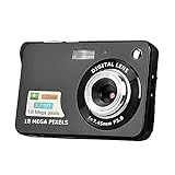 Câmera Digital Mini Câmera De Bolso 18mp 2,7 Polegadas Tela Lcd 8x Zoom Captura De Sorriso Anti-vibração Com Bateria Preta