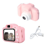 Câmera Digital Mini Infantil Maquina Filmadora Foto Rosa