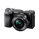Câmera Digital Sony Alpha 6400 Com Sensor Apsc, 24,3mp, Tela Ajustável Em 180°(selfie) E Lente 16-50mm F3.5-5.6 | Ilce-6400l/b