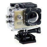 Camera Esportiva Dourada Dv