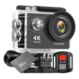 Câmera Esportiva Eken H9r 4k Fullhd + Cartão 32gb Classe 10