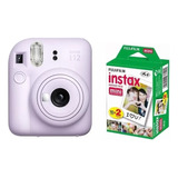 Câmera Instantânea Fujifilm Instax Kit Mini 12 10 Fotos Lilac Purple