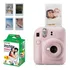 Câmera Instantânea Fujifilm Intax Kit Mini 12   20 Fotos Rosa