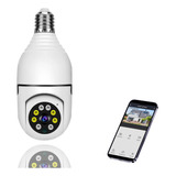 Camera Ip Lampada Wifi 360 Giratoria Full Hd Visão Noturna