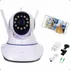 Câmera Ip Robô 3antenas Visão Noturna Hd Wifi Gira 360 Audio