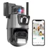 Camera Mestri P11 Wifi Segurança 6 Mp 4k Lente Dupla Vigilância Cor Preto
