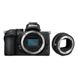 Câmera Nikon Z50 - Corpo + Adaptador Ftz Ii - C/ Nf-e