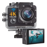 Camera Prova D'agua 4k Ação Sports Filmadora Wifi Full Hd