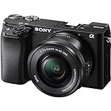 Câmera Sony Alpha A6100 Com Lente 16-50mm Mirrorless 4k De 24mp Com Sensor Aps-c