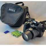 Câmera Sony Cybershot Dsc H300 Semi Profissional Completa 